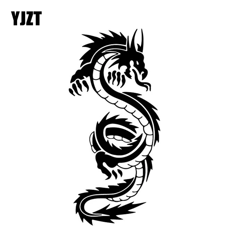 YJZT 8 2 см * 17 6 Мифические животные декор в виде дракона креативная виниловая