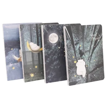 1 pcs Cute Notepad Nocturne Bear Notebook Four Patterns Student Home Office Gift School Three Colors Inner Page Diary
1 pcs Cute Notepad Nocturne Bear Notebook Four Patterns Student Home Office Gift School Three Colors Inner Page Diary