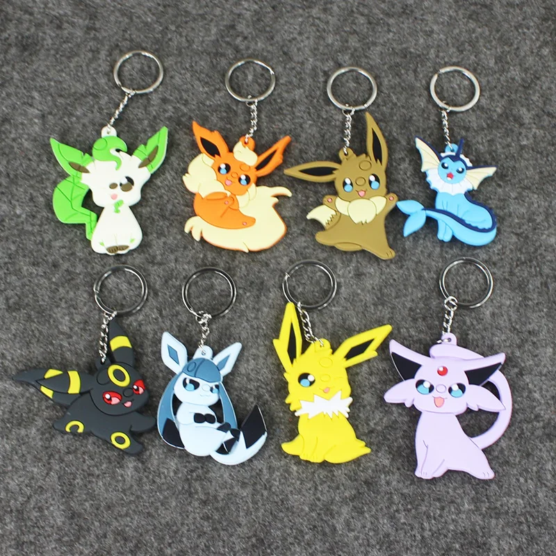 8 Styles Anime Keychain Eevee Jolteon Flareon Vaporeon Fashion Keychain Keyring for Children
8 Styles Anime Keychain Eevee Jolteon Flareon Vaporeon Fashion Keychain Keyring for Children