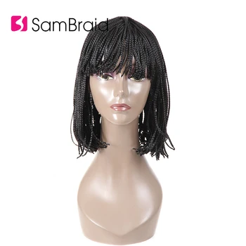 Sambraid 12 inch Short Box Braided Wig Bob Synthetic hair Wig For BOB Black Women synthetic Crochet Braiding Hair Wig
Sambraid 12 inch Short Box Braided Wig Bob Synthetic hair Wig For BOB Black Women synthetic Crochet Braiding Hair Wig