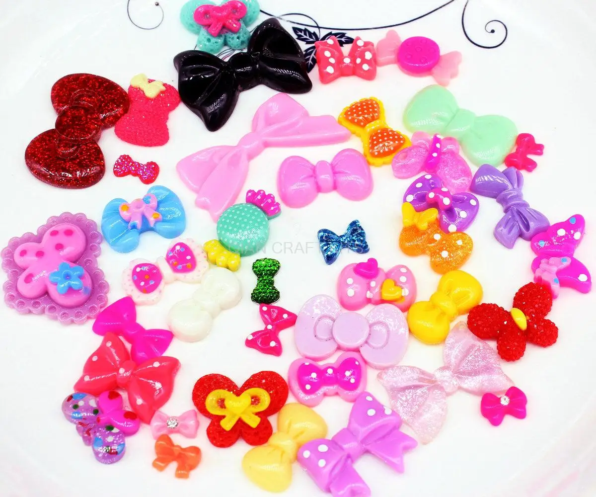 200pcs Lot Wholesale Cute Assorted Cabochon Deco Accessory Mix Cabochon Kawaii Bow Cabochon Resin flatback Ribbon bow
200pcs Lot Wholesale Cute Assorted Cabochon Deco Accessory Mix Cabochon Kawaii Bow Cabochon Resin flatback Ribbon bow