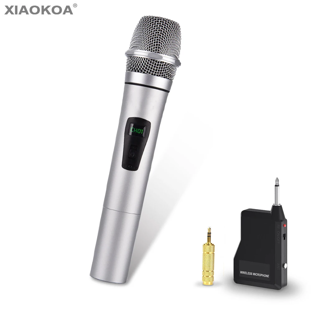 Professional Wireless Microphone Handheld VHF Dynamic microphone wireless mic System for Karaoke PA System Speaker XIAOKOA
Professional Wireless Microphone Handheld VHF Dynamic microphone wireless mic System for Karaoke PA System Speaker XIAOKOA