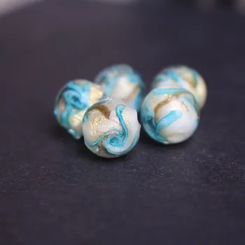 10pcs/lot 10mm Lampwork Glass Beads With Blue Gold rotation for earring necklace making
10pcs/lot 10mm Lampwork Glass Beads With Blue Gold rotation for earring necklace making