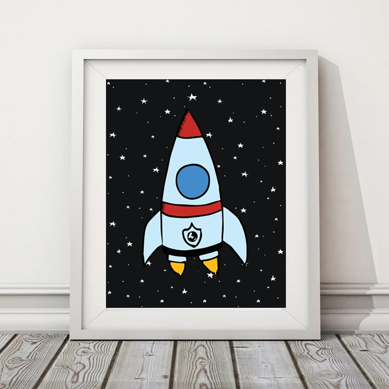 Rocket Space Canvas Painting Poster Nursery Print Posters Scandinavian Wall Pictures Art Prints Kids Room Home Decor No Frame
Rocket Space Canvas Painting Poster Nursery Print Posters Scandinavian Wall Pictures Art Prints Kids Room Home Decor No Frame