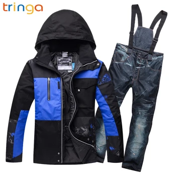 TRINGA Hot New Ski Suits for Men Ski Jacket Pants Waterproof Breathable Snowboarding Snow Suits Male Warm Outdoor Sports Sets
TRINGA Hot New Ski Suits for Men Ski Jacket Pants Waterproof Breathable Snowboarding Snow Suits Male Warm Outdoor Sports Sets