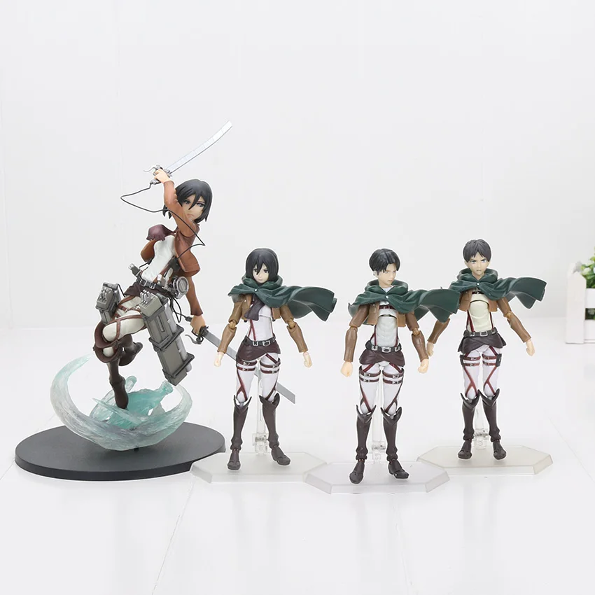 Anime Attack on Titan Eren Jaeger Mikasa Levi Ackerman Figma 203 207 213 PVC Action Figure Collection Model Toy
Anime Attack on Titan Eren Jaeger Mikasa Levi Ackerman Figma 203 207 213 PVC Action Figure Collection Model Toy