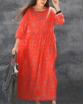New products listed in the summer of 2018, 100% of the original design of high-end loose big yards of cotton linen women dress
New products listed in the summer of 2018, 100% of the original design of high-end loose big yards of cotton linen women dress