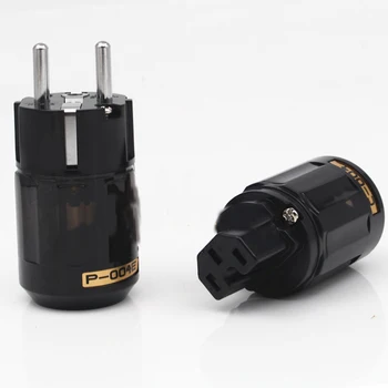 Hi-End pairs Rhodium Plated P-004E SCHUKO EU Power Plug & C-004 IEC connectors for Hifi audio power cables adapter
Hi-End pairs Rhodium Plated P-004E SCHUKO EU Power Plug & C-004 IEC connectors for Hifi audio power cables adapter