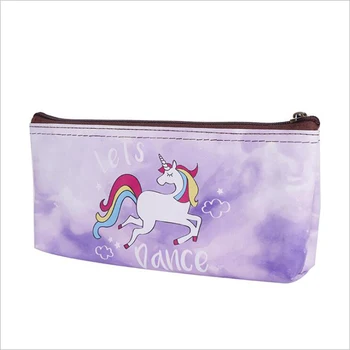 1PCS The latest cartoon creative pencil bag pencil stationery bag colorful unicorn PU pen bag office and school supplies 
1PCS The latest cartoon creative pencil bag pencil stationery bag colorful unicorn PU pen bag office and school supplies