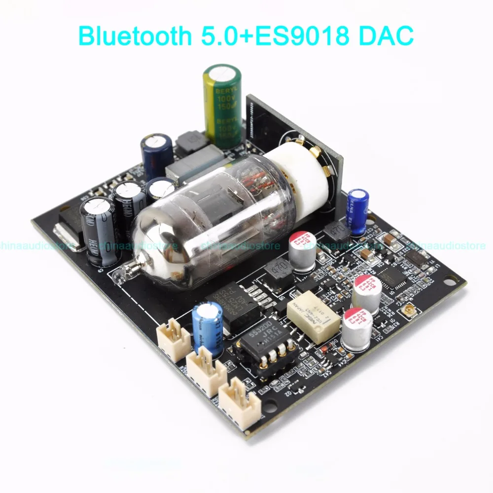 Hi Fi CSR8675 Bluetooth 5 0 Φ плеер без потерь ES9018 DAC 12AU7 ECC82 ламповый предусилитель 24bit 96KHZ