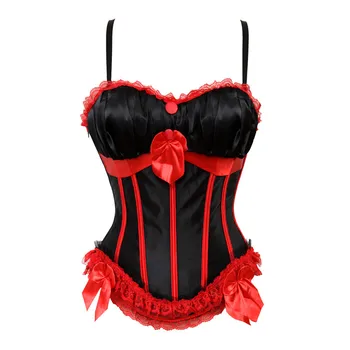 Sexy Women Overbust Corset Bustier Straps Exotic Zipper Vintage Style Corselet Lingerie Top Plus Size Halloween Cosplay Costume
Sexy Women Overbust Corset Bustier Straps Exotic Zipper Vintage Style Corselet Lingerie Top Plus Size Halloween Cosplay Costume