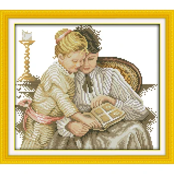 Mother And Daughter Read Together Chinese Cross Stitch Kits Ecological Cotton Clear Stamped Printed 11CT DIY Wedding Decoration
Mother And Daughter Read Together Chinese Cross Stitch Kits Ecological Cotton Clear Stamped Printed 11CT DIY Wedding Decoration