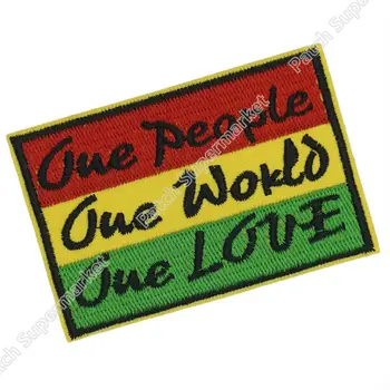 ONE PEOPLE, ONE WORLD, ONE LOVE rasta colors MC Embroidered Motorcycle Biker Vest Patch IRON ON Sew On Badge Punk Rock
ONE PEOPLE, ONE WORLD, ONE LOVE rasta colors MC Embroidered Motorcycle Biker Vest Patch IRON ON Sew On Badge Punk Rock