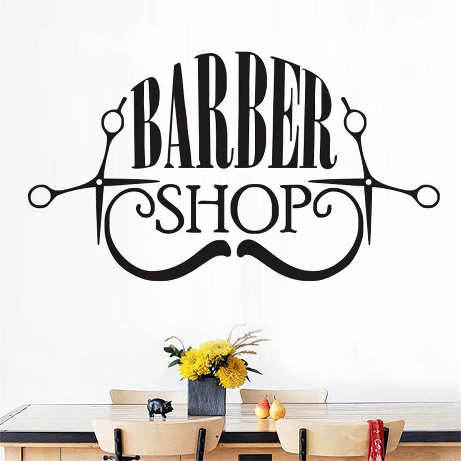 Vinyl Wall Sticker Scissors Hairdressing Wall Art Decals For Barbershop Bedroom Removable Waterproof Wallpaper Modern Home Decor
Vinyl Wall Sticker Scissors Hairdressing Wall Art Decals For Barbershop Bedroom Removable Waterproof Wallpaper Modern Home Decor