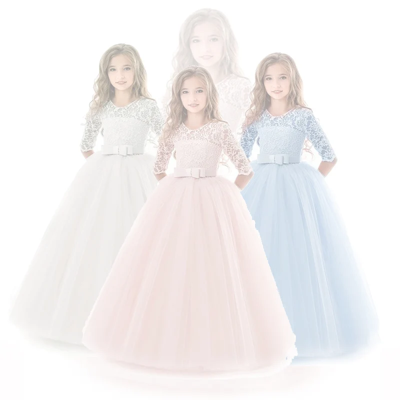 Kids Dress for Girls Wedding Tulle Lace Long Girl Dress Elegant Princess Party Pageant Formal Gown for Teen Children5-14 Years
Kids Dress for Girls Wedding Tulle Lace Long Girl Dress Elegant Princess Party Pageant Formal Gown for Teen Children5-14 Years