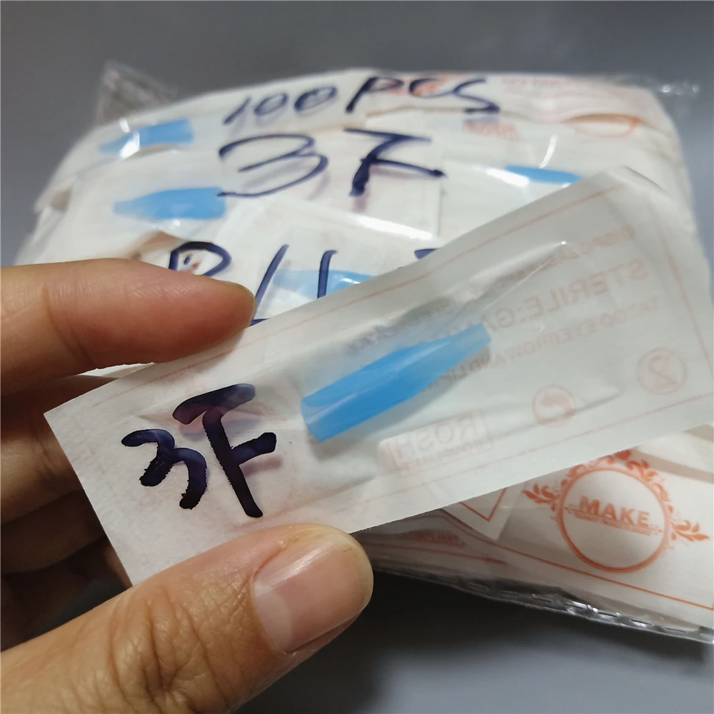 500Pcs 3F Permanent Makeup Tattoo Traditional Needle Tip Cap For Standard Machine Needle Independent Package 0.4*0.6*2.5cm
500Pcs 3F Permanent Makeup Tattoo Traditional Needle Tip Cap For Standard Machine Needle Independent Package 0.4*0.6*2.5cm