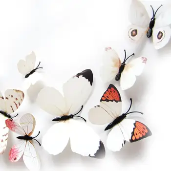 12 Pcs 3D Butterfly Stickers DIY Mural Art Decal Wall Stickers Crafts Wall Paper Decor
12 Pcs 3D Butterfly Stickers DIY Mural Art Decal Wall Stickers Crafts Wall Paper Decor
