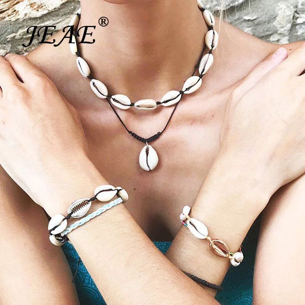 Bohemian Seashells Neckalce Set Shell Concha Bracelet Choker Jewelry Set For Women Cowrie Shells Beach Necklace Jewellery Sets
Bohemian Seashells Neckalce Set Shell Concha Bracelet Choker Jewelry Set For Women Cowrie Shells Beach Necklace Jewellery Sets