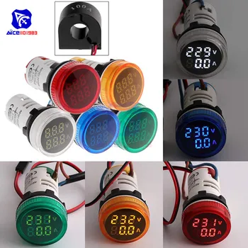 Mini LED Digital Voltmeter Ammeter AC 50-500V 0-100A Current Voltage Indicator Meter Volt Amp Tester Detector 22mm Circle Panel
Mini LED Digital Voltmeter Ammeter AC 50-500V 0-100A Current Voltage Indicator Meter Volt Amp Tester Detector 22mm Circle Panel