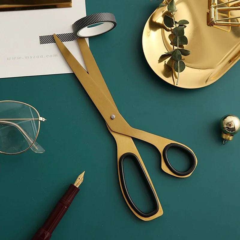 Dokibook Golden Brass School Scissors Asymmetric Scissors Minimalist Design Office Household Scissors Kawaii Korean Stationery
Dokibook Golden Brass School Scissors Asymmetric Scissors Minimalist Design Office Household Scissors Kawaii Korean Stationery