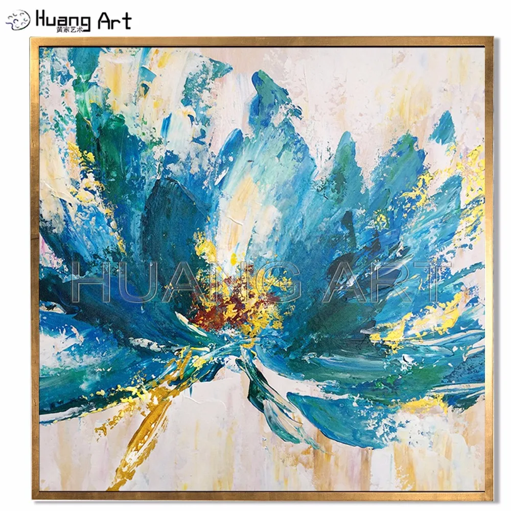Original Art Hand-painted Blue Flower Decoration Oil Painting on Canvas for Decor Modern Abstract Knife Big Flower Wall Painting
Original Art Hand-painted Blue Flower Decoration Oil Painting on Canvas for Decor Modern Abstract Knife Big Flower Wall Painting