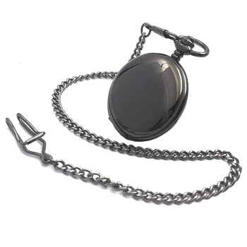 Elegant Black Smooth Steampunk Hand Wind Mens Mechanical Pocket Watch Roman Number Dial W/Chain Full Hunter Watch
Elegant Black Smooth Steampunk Hand Wind Mens Mechanical Pocket Watch Roman Number Dial W/Chain Full Hunter Watch