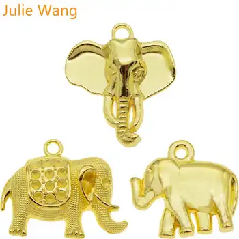 Julie Wang 4PCS Gold Elephant Charms Animal Alloy Elephant Head Necklace Pendant Bracelet Jewelry Making Accessory
Julie Wang 4PCS Gold Elephant Charms Animal Alloy Elephant Head Necklace Pendant Bracelet Jewelry Making Accessory