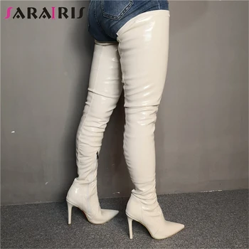 SARAIRIS Brand Design Big Size 34-47 Elastic Women Shoes Woman Sexy High Heels Shoes Women Boots Thin Heeled Over The Knee Boots
SARAIRIS Brand Design Big Size 34-47 Elastic Women Shoes Woman Sexy High Heels Shoes Women Boots Thin Heeled Over The Knee Boots