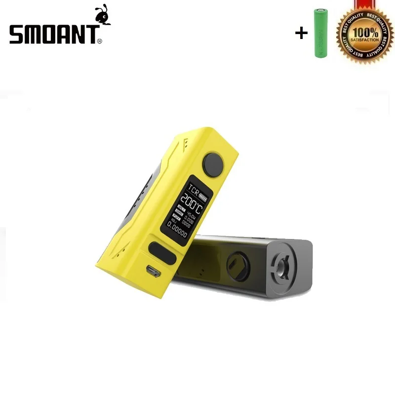 Original Smoant Battlestar Mini 80W TC Box Mod Powered By Single 18650 Cell for 510 Thread Vape Tank VS Smoant Naboo Charon Mod
Original Smoant Battlestar Mini 80W TC Box Mod Powered By Single 18650 Cell for 510 Thread Vape Tank VS Smoant Naboo Charon Mod