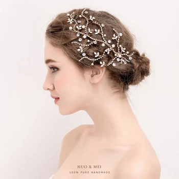 IFFO New European American jewelry bridal hair ornaments simple high - grade crystal headdress wedding with pearl diamond decor
IFFO New European American jewelry bridal hair ornaments simple high - grade crystal headdress wedding with pearl diamond decor