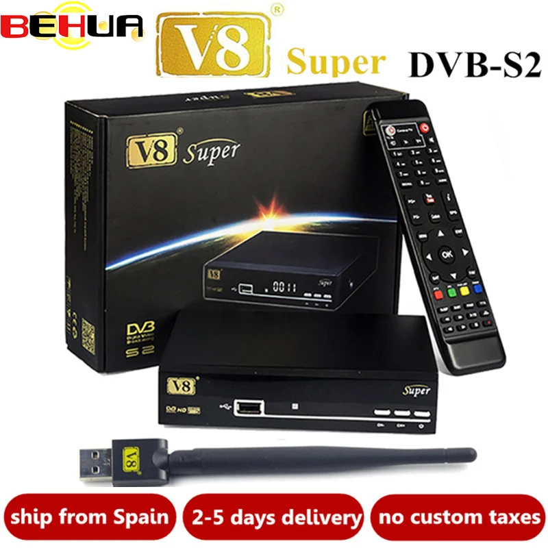 GTMedia V8 Super DVB-S2 Free Sat Satellite Receiver with 1 Year Europe Spain 7 clines Portugal Germany Italy Polish TV Receiver
GTMedia V8 Super DVB-S2 Free Sat Satellite Receiver with 1 Year Europe Spain 7 clines Portugal Germany Italy Polish TV Receiver