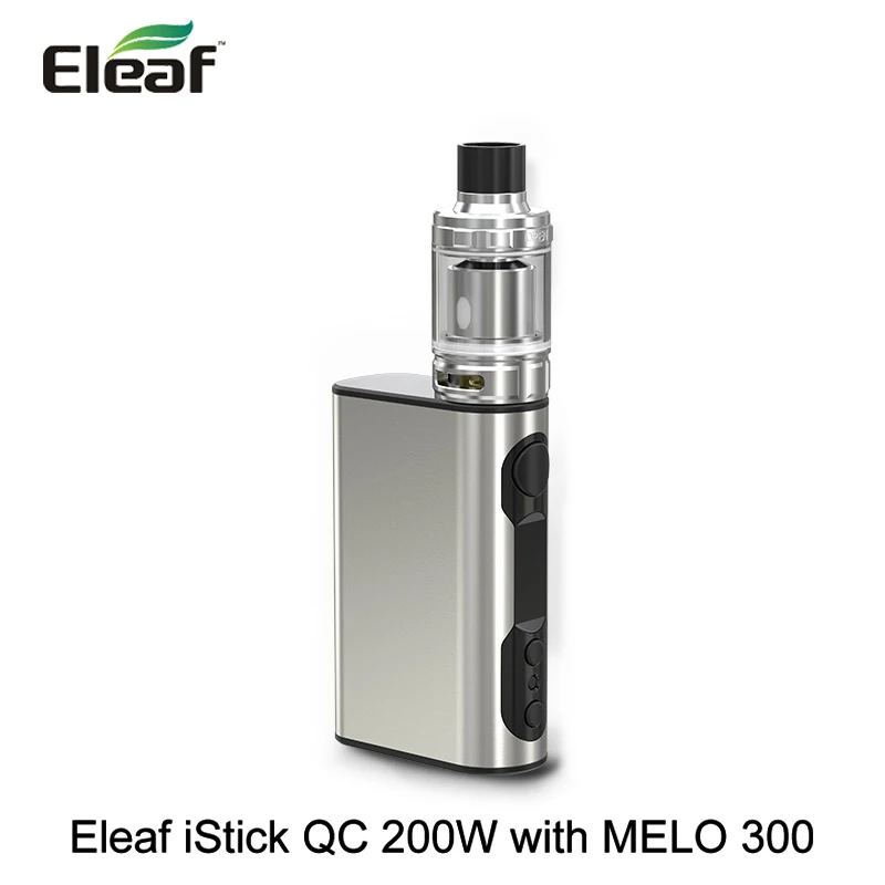 Original Eleaf iStick QC Kit 200W 5000mAh Built-in Battery iStick QC Box Mod and 3.5ML MELO 300 Tank Atomizer Vape E-cig vs Pico
Original Eleaf iStick QC Kit 200W 5000mAh Built-in Battery iStick QC Box Mod and 3.5ML MELO 300 Tank Atomizer Vape E-cig vs Pico