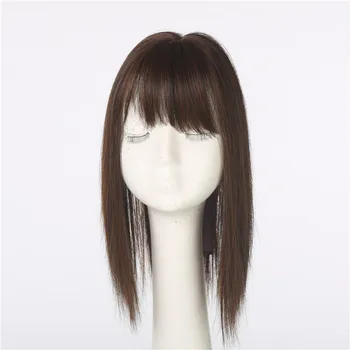 Hair Topper Toupee Hairpiece For Women Clip In Bangs Extension Wig Synthetic Fiber Lady Fake Natural Invisiable Black Brown C8
Hair Topper Toupee Hairpiece For Women Clip In Bangs Extension Wig Synthetic Fiber Lady Fake Natural Invisiable Black Brown C8