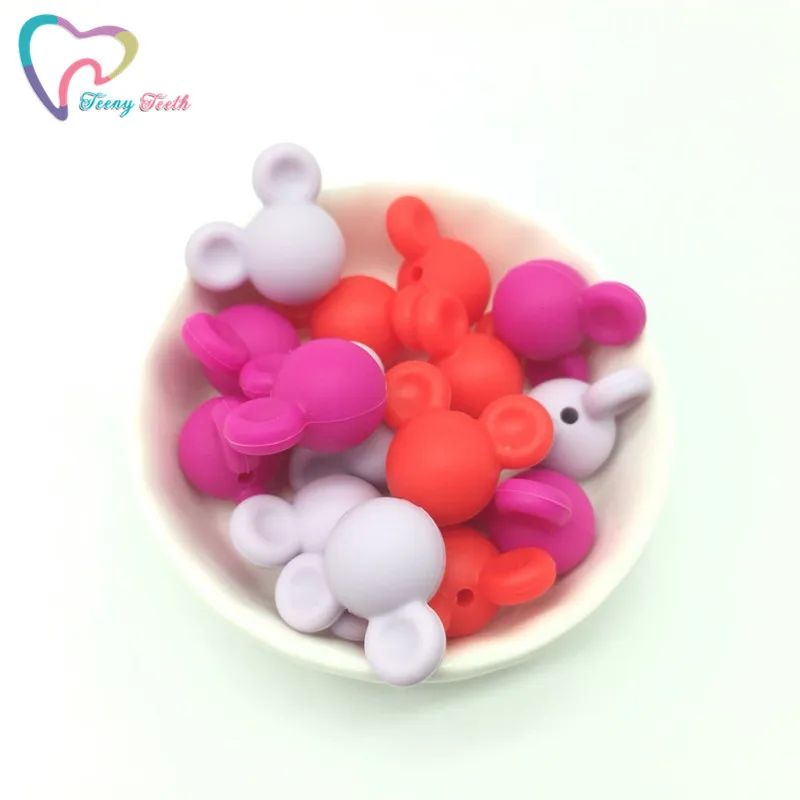 Teeny Teeth Mickey Minnie Mouse 9 PCS Red Fuchsia Mix Teething Nursing Sensory Bite Beads Chew DIY Silicone Animal Shapes Beads
Teeny Teeth Mickey Minnie Mouse 9 PCS Red Fuchsia Mix Teething Nursing Sensory Bite Beads Chew DIY Silicone Animal Shapes Beads
