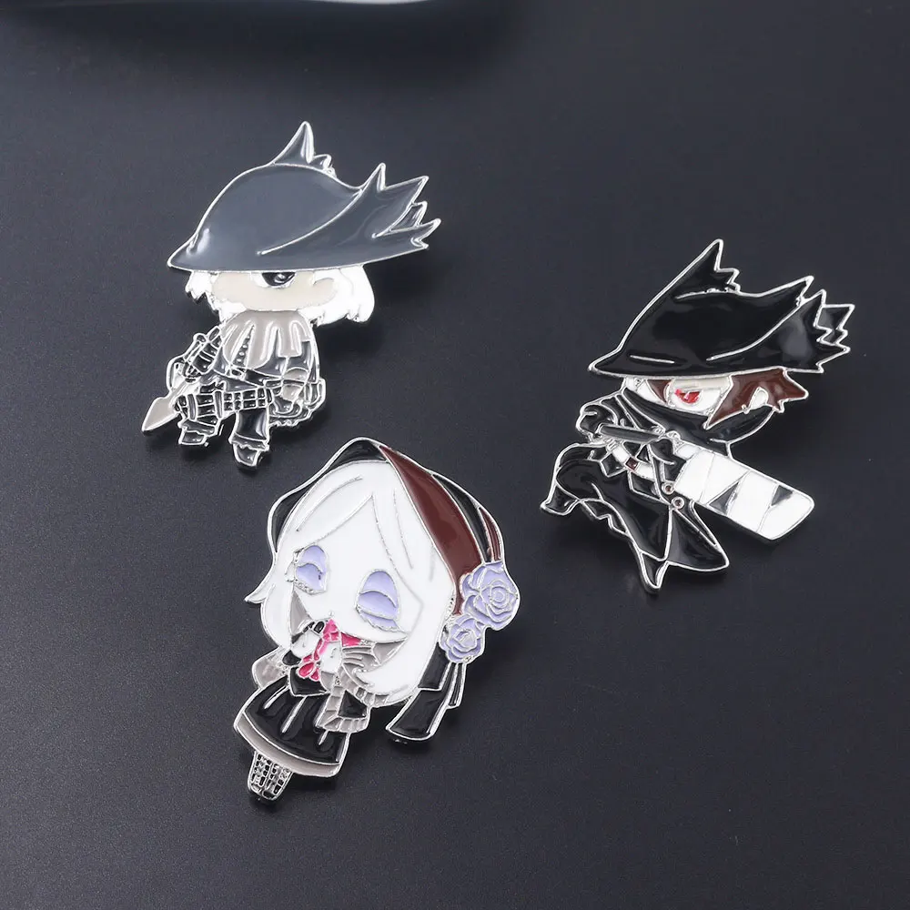Bloodborne Figure Brooch Pins The Old Hunters Enamel Badges 3 Style Select For Kids Bag Lapel Accessories Gifts
Bloodborne Figure Brooch Pins The Old Hunters Enamel Badges 3 Style Select For Kids Bag Lapel Accessories Gifts