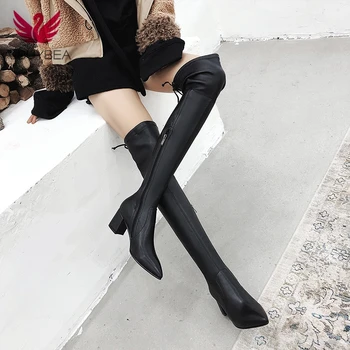 Real Leather Over The Knee Boots Sexy Over The Knee High Women Elastic Boots Women's Fashion Winter Thigh High Boots Shoes Woman
Real Leather Over The Knee Boots Sexy Over The Knee High Women Elastic Boots Women's Fashion Winter Thigh High Boots Shoes Woman