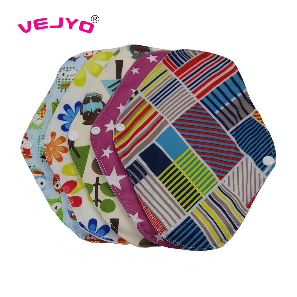 VEJYO 1PC Regular Flow Washable Reusable Soft Bamboo Cotton Sanitary Pads Napkin Menstrual Cloth Pads Wasbaar Maandverband
VEJYO 1PC Regular Flow Washable Reusable Soft Bamboo Cotton Sanitary Pads Napkin Menstrual Cloth Pads Wasbaar Maandverband