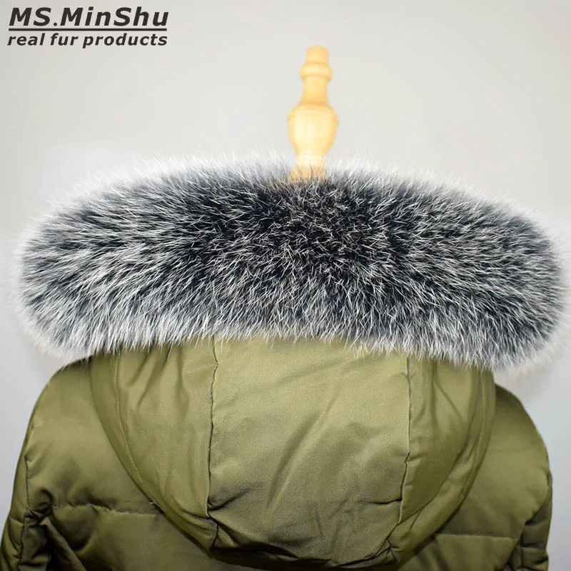Ms.MinShu Natural Fox Fur Collar for Hood 100% Real Fur Collar Scarf Fox Fur Collar Scarf Custom Made Winter Fur Scarf
Ms.MinShu Natural Fox Fur Collar for Hood 100% Real Fur Collar Scarf Fox Fur Collar Scarf Custom Made Winter Fur Scarf