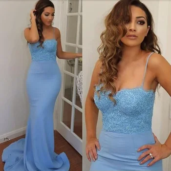 Sky Blue Lace Appliques Mermaid Sheath Women Summer Dress Hot Girl Formal Maxi Gowns for Evening Prom Party Formal Occasion Gown
Sky Blue Lace Appliques Mermaid Sheath Women Summer Dress Hot Girl Formal Maxi Gowns for Evening Prom Party Formal Occasion Gown