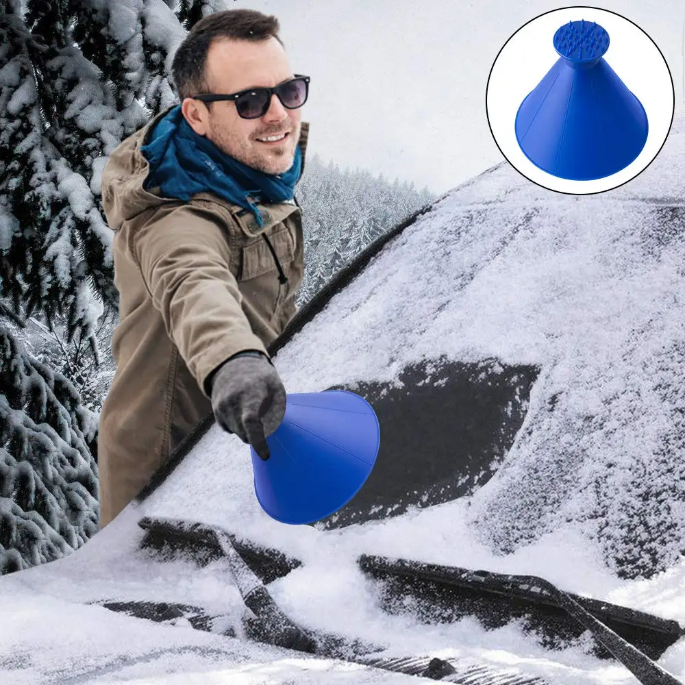 Auto Car Round Magic Ice Scraper Window Windshield Car Cone Deicing Round Scrapers Cleaning Snow Remover Deicer Tool
Auto Car Round Magic Ice Scraper Window Windshield Car Cone Deicing Round Scrapers Cleaning Snow Remover Deicer Tool
