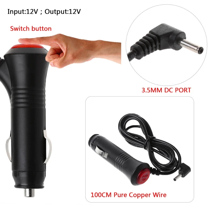 DC12V 3.5MM Car Adapter Charger Cigarette Lighter Power Plug Cord GPS Cable Automobiles Electronics Cables Adapters Sockets
DC12V 3.5MM Car Adapter Charger Cigarette Lighter Power Plug Cord GPS Cable Automobiles Electronics Cables Adapters Sockets