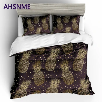 AHSNME High Definition 3D Pattern Gold Pineapple Cover Set Polyester Bedding Set Super King Queen Full Twin Size Bed Set
AHSNME High Definition 3D Pattern Gold Pineapple Cover Set Polyester Bedding Set Super King Queen Full Twin Size Bed Set