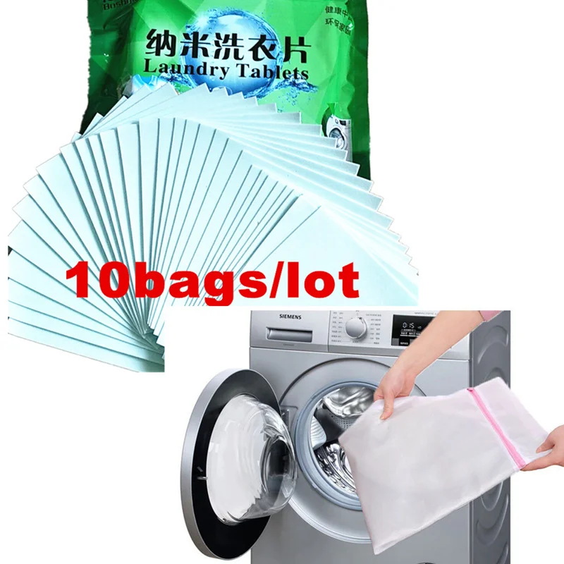 3pcs Laundry Bags 10bagsNew Nano Formula Laundry Detergent Sheet OneSet LaundryTablets Super Concentrated Washing Daily Cleaning
3pcs Laundry Bags 10bagsNew Nano Formula Laundry Detergent Sheet OneSet LaundryTablets Super Concentrated Washing Daily Cleaning