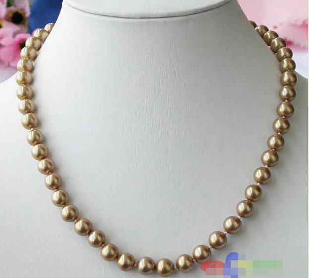 p1538 17" 8MM champagne ROUND SOUTH SEA SHELL PEARL NECKLACE ^^^@^Noble style Natural Fine jewe FREE SHIPPING
p1538 17" 8MM champagne ROUND SOUTH SEA SHELL PEARL NECKLACE ^^^@^Noble style Natural Fine jewe FREE SHIPPING