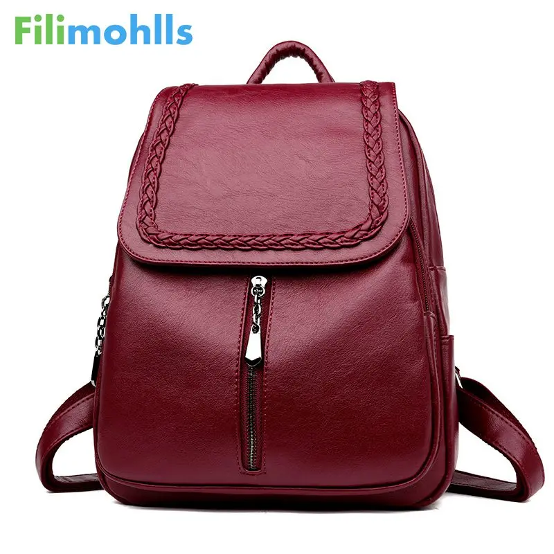 2018 Brand New Female Backpack Women Backpack Leather School Bag Women Fashion Designer Leather Bagpacks for Girls S1724
2018 Brand New Female Backpack Women Backpack Leather School Bag Women Fashion Designer Leather Bagpacks for Girls S1724