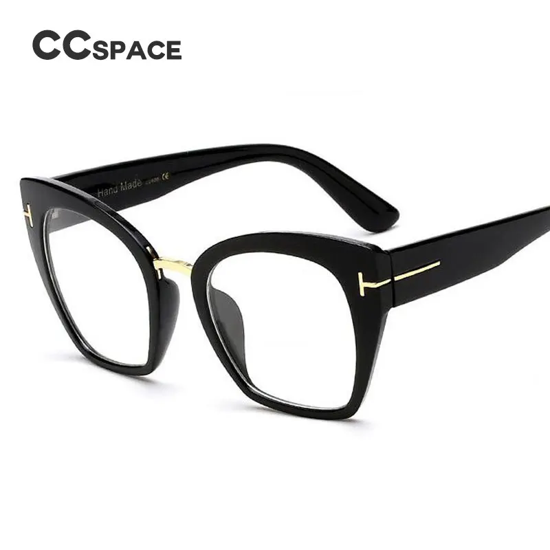 CCSPACE Lady Oversized Glasses Frames For Women Brand Designer Optical EyeGlasses Fashion Rivet T Cat Eye Eyewear 45079
CCSPACE Lady Oversized Glasses Frames For Women Brand Designer Optical EyeGlasses Fashion Rivet T Cat Eye Eyewear 45079