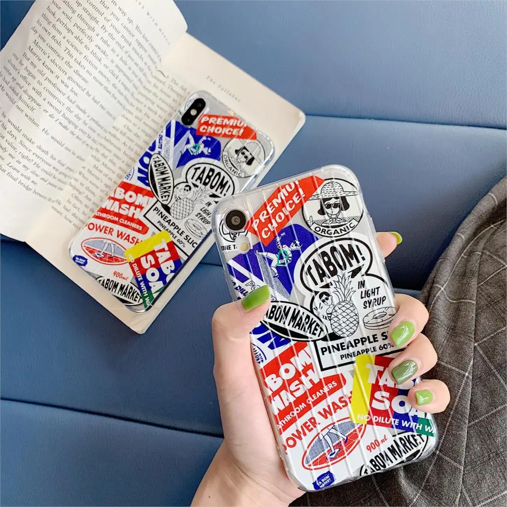 Korean English alphabet design innovative label mobile phone case for iphone Xs MAX XR X 6 6s 7 8 plus couple TPU back cover
Korean English alphabet design innovative label mobile phone case for iphone Xs MAX XR X 6 6s 7 8 plus couple TPU back cover