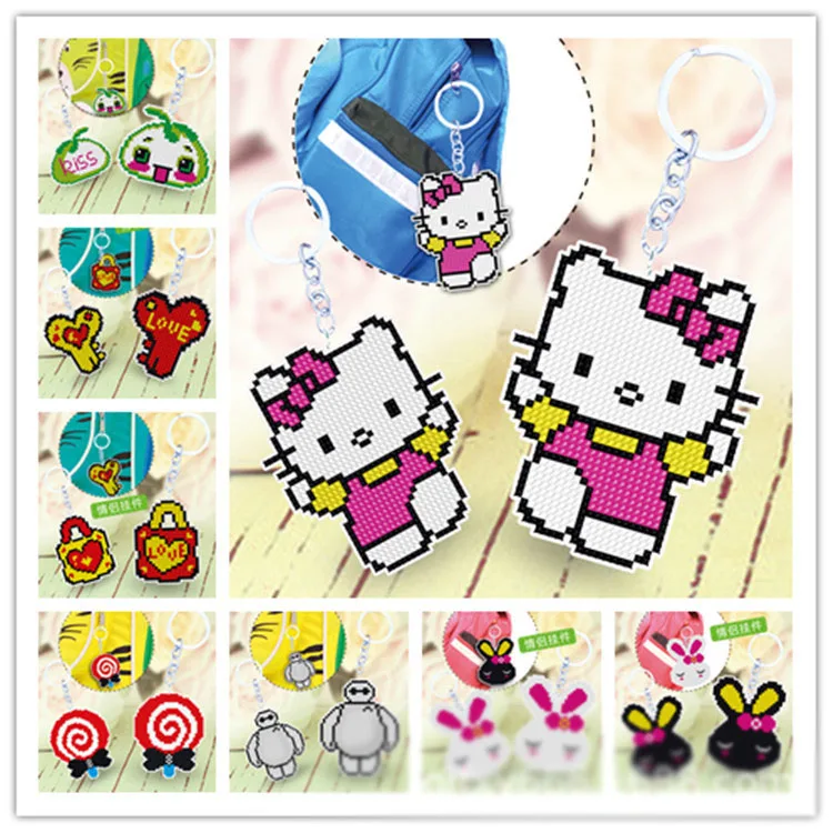20 Styles DIY Craft Bead Cross Stitch Key Chain Accessories Stamped Needlework Embroidery Crafts Printed Cross-Stitching Kit
20 Styles DIY Craft Bead Cross Stitch Key Chain Accessories Stamped Needlework Embroidery Crafts Printed Cross-Stitching Kit