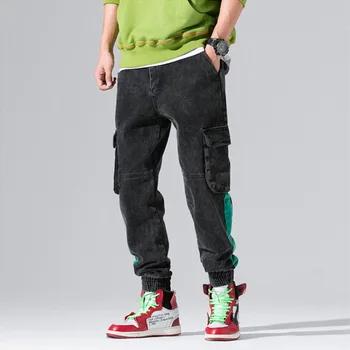 Japanese Style Fashion Joggers Jeans Men Vintage Designer Black Color Harem Pants Stripe Spliced Hip Hop Jeans Homme Cargo Pants
Japanese Style Fashion Joggers Jeans Men Vintage Designer Black Color Harem Pants Stripe Spliced Hip Hop Jeans Homme Cargo Pants