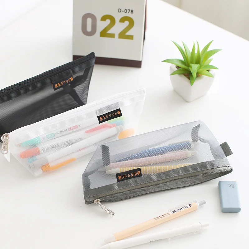 Pencil Case Simple nylon transparent mesh bag Pencil Case pen box pen bag stationery storage bag
Pencil Case Simple nylon transparent mesh bag Pencil Case pen box pen bag stationery storage bag